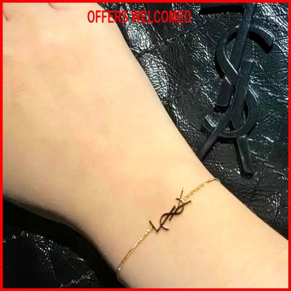 Adjustable Copper Link Bracelet With Initial Char… - image 6